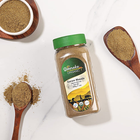 Dwaraka Organic - Garam Masala Powder, 7oz, Healthy, Organic, Non-GMO, All Natural