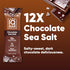 12 Count IQBAR Clean Plant Protein Bars - Chocolate Sea Salt - - Keto, Vegan, High Fiber, Gluten and Dairy Free, Low