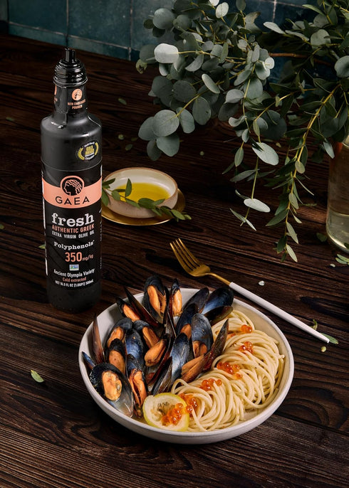 16.9 oz (500ml) (350mg/kg) GAEA FRESH Authentic Greek Extra Virgin Olive Oil, fl | Cold Extracted from Ancient Olympia