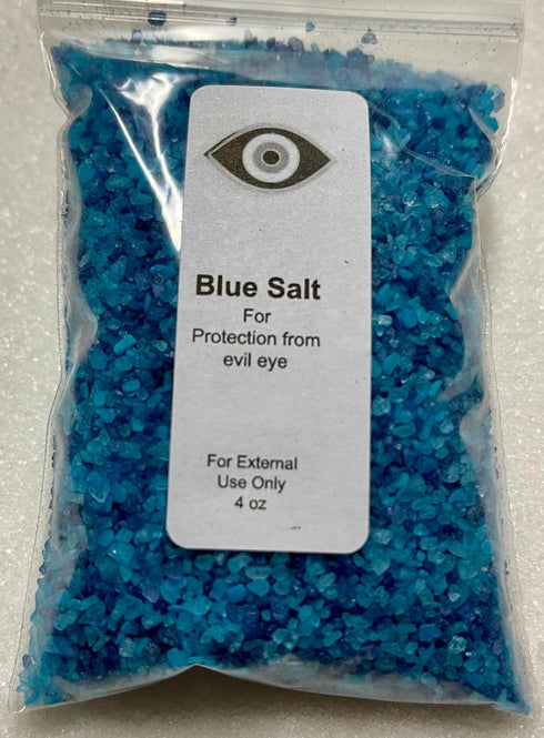The Better Scents Blue Salt for Protection from Evil Eye 4 oz Bag Rituals- Spell-