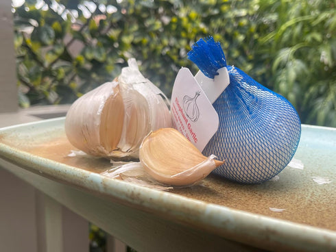 Generic 2 Bulbs. Elephant Garlic. Grown in California. Huge Delicious milder, mellower flavor. Great for Cooking