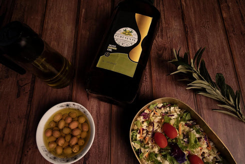 2L PURESENSE Turkish Olive Pomace Oil, High Smoke Point Refined Olive Oil for Frying, Roasting, & High Heat Cooking