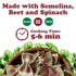 8.8 oz (Pack 2) Food to Live Organic Striped Farfalle Pasta, of - Italian Artisan Tri-Color Bow-Tie Pasta. Made