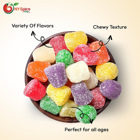 1 NY SPICE SHOP Assorted Spice Drops - Spice Drops - Gum Drops Candy - Gum Drops Gumdrops - Spiced Gum Drops - Gumdrops
