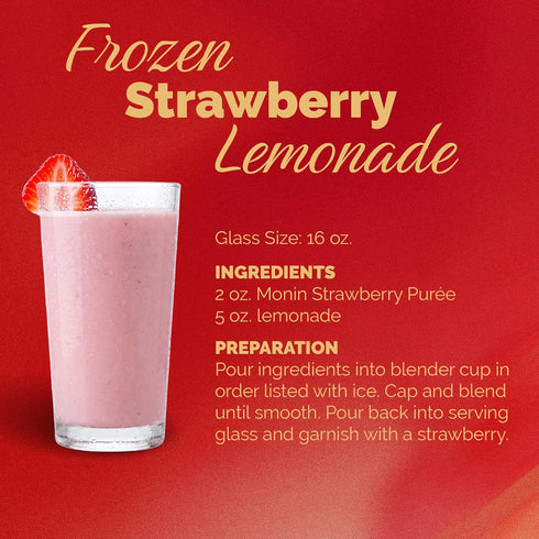 (1 Monin - Strawberry Pure, Juicy and Sweet, Great for Sodas and Teas, Gluten-Free, Vegan, Non-GMO Liter)