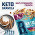 2g (9 oz, 2 Pack) B. Fine Foods - Keto Granola High Protein Snack - Maple Cinnamon Crunch - Breakfast Blend of Coconut