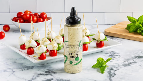 Terrapin Ridge Farms Pesto Aioli Garnishing Sauce - One 8 Ounce Squeeze Bottle