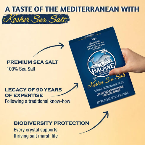33.5oz (Pack 6) La Baleine Kosher Salt