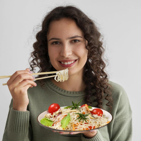 10 Packs 0 Hethstia Konjac Noodles, Shirataki Spaghetti Low Carb, Low Calorie, Ready to Eat Konjac Pasta Keto