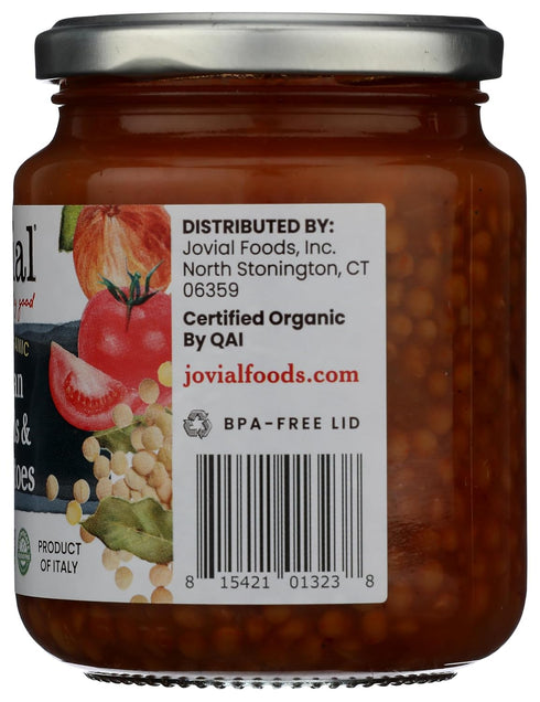 12 OZ JOVIAL Organic Italian Lentils & Tomatoes