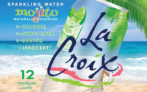 12 Oz (pack 12) La Croix Sparkling Water, Mojito, Fl