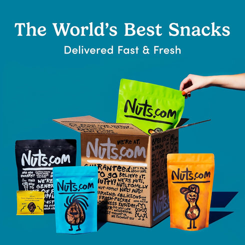 2 Lb Nuts.com Roasted Cashews (Lightly Salted) Creamy & Savory Flavor, Healthy Snack for Adults & Kids, Good Source