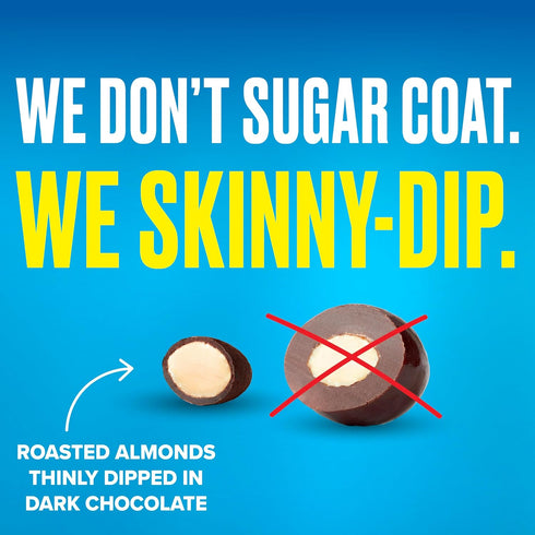 Pack, 1.2 (Pack 15) SkinnyDipped Snack Attack Almond Variety Chocolate Covered Almonds, Low Sugar, Gluten Free, Healthy
