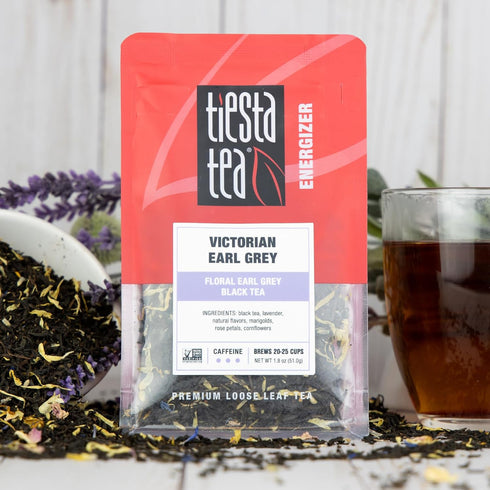 Tiesta Tea - Victorian Earl Grey, Loose Leaf Black Tea, Premium Blend, 1.8 Ounce Resealable Pouch
