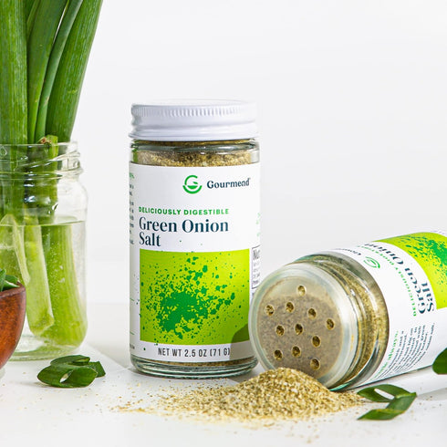 100% Gourmend Foods Organic Green Onion Salt Low FODMAP, Filler Free, Gluten Free, Natural, No Corn Starch