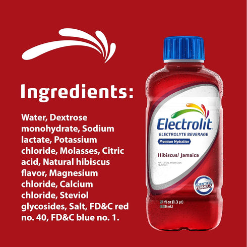 12 Pack Electrolit Hydration Electrolyte Drinks, Sports Beverages with Electrolytes, Magnesium, Calcium & Potassium