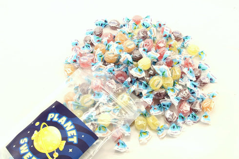 8 55 Gourmet Italian Sugar Free Assorted Fruit Jelly Candy - Ounces- Individually Wrapped Mandarin Lemon Strawberry