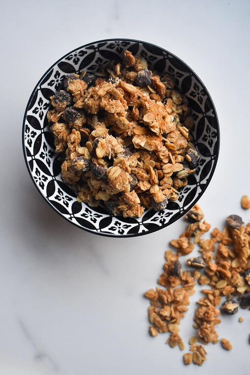 Packs 10 (2oz Jessicas Chocolate Chip Granola - of Snack Bags) - Handmade, Non-GMO, Gluten-Free, Whole Grain