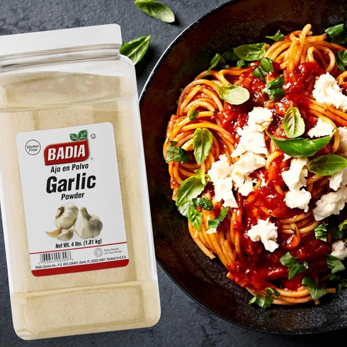 4 Badia Garlic Powder, Pound Premium Garlic Powder for Cooking, Seasoning & Spice Blends, Freshly Ground and Flavorful