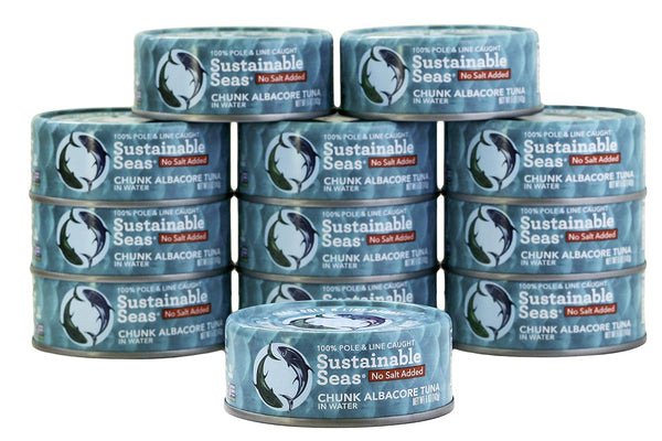 Sustainable Seas , Chunk Albacore Tuna in Water, No Salt Added, 5 Ounce, 3rd