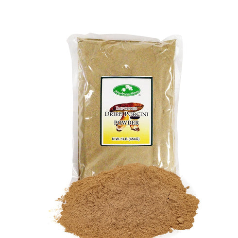 Mushroom House Dried Porcini Mushroom Powder, 1 lb - Wild-Harvested, Aromatic, Rich