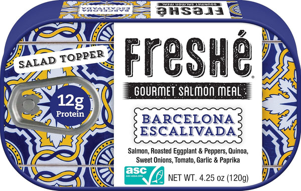 Fresh Canned Salmon Barcelona Escalivada (10 Pack) - Mediterranean Style Atlantic Salmon