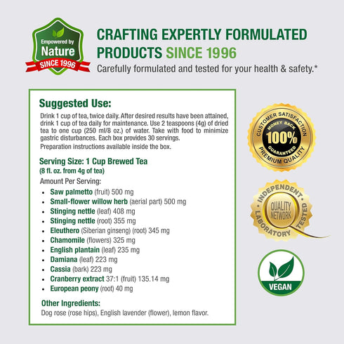 Bell Ezee Flow Urinary Support Tea for Men -A Natural Solution - Helps Ease The Flow and Normalize Urinary Frequency