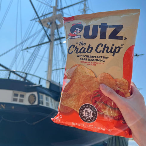 1 oz. 42 Count, Utz Crab Chips Bags, Crispy Fresh Potato Chips, Perfect for Vending Machines, Individual Snacks to Go