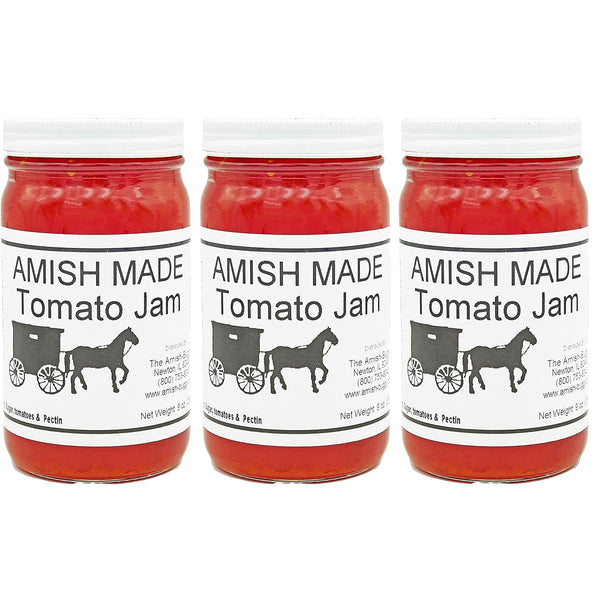 Amish Buggy Amish Jam - 8 Oz Jar - Qty 3 (Tomato)