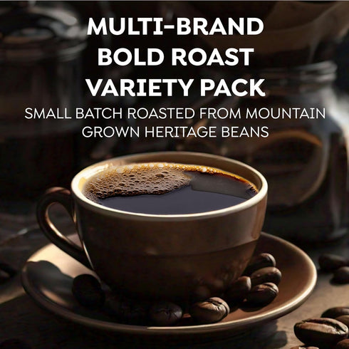 Pack, 50 100% Intelligent Blends Dark Roast Coffee Pods Variety ct, Single Serve Pods Arabica Coffee, Compatible
