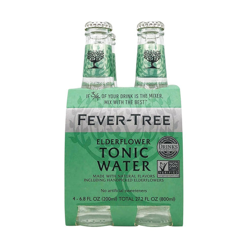 Fever-Tree, Tonic Water Elderflower, 6.8 Fl Oz, 4 Pack