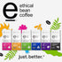 (12 Oz 0.75 Lb (Pack 2) Ethical Bean Fairtrade Organic Coffee, Whole Bean Espresso Coffee Bag), Sweet Espresso Medium