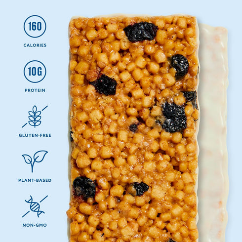 10g 1 Count Mezcla Puff Crispy Protein Bars, Gluten Free & Vegan Protein Bars, Protein, Alt for Crispy Rice Treat