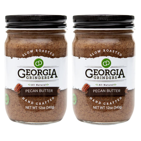Georgia Grinders Pecan Butter Creamy Gourmet Spread, No Sugar Added, Gluten-Free, Non-GMO,