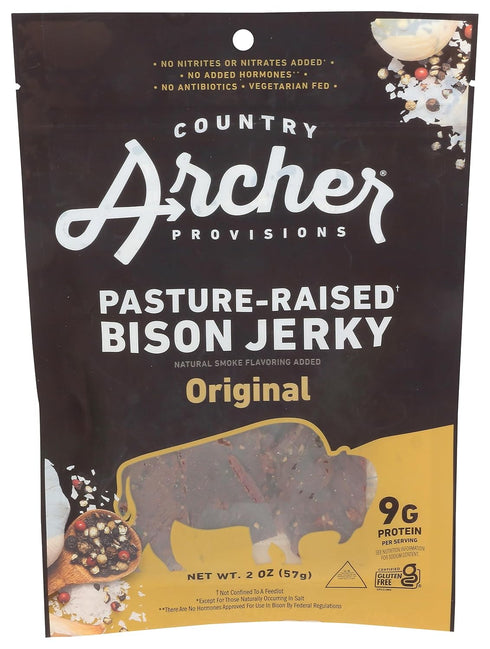 Country Archer, Jerky Bison OrigInchal, 2 Ounce