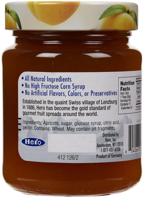 Hero 12 oz Apricot Fruit Spread
