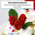 36 Count Global Sugar Art Rosebud Deep Red Unwired Sugar Cake Flowers,Tiny, by Chef Alan Tetreault