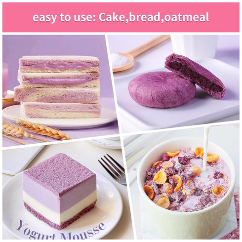 GaoGaoFen Powder,12.3oz/350g,Ube Purple Sweet Potato Powder,No Additives,Natural Food Coloring