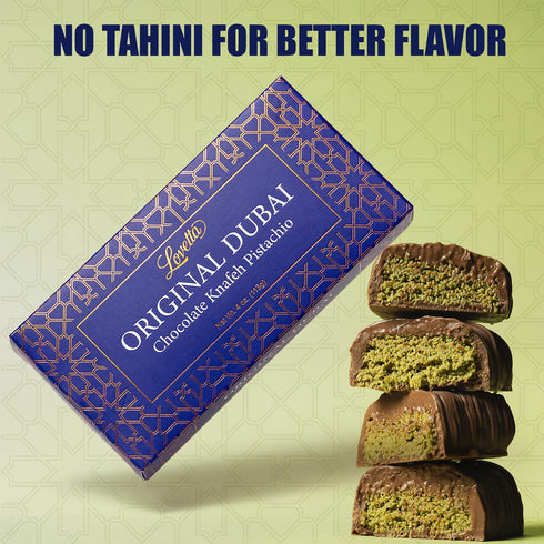 Lovetta Chocolate (1 Pack) Lovetta Dubai Chocolate Bar Pistachio Knafeh - Luxury Rich Milk Chocolate, Individually