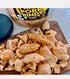 Generic 2-Pack 16oz Smoked Pork Rinds Premium Fried Chicharrones Snack, Original Flavor, Two Plastic Tubs, Crunchy Zero