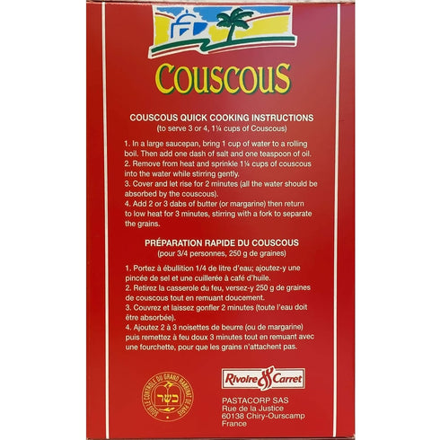Rivoire & Carret (Pack 4), 17.6 oz 4 - Couscous Medium of x