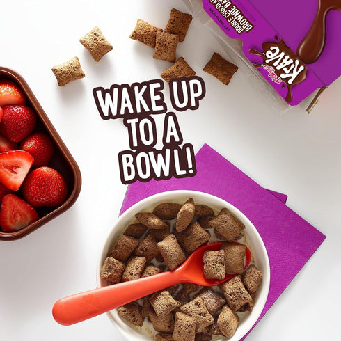 10.5oz Krave Cold Breakfast Cereal, Chocolate Cereal, Kids Snacks, Double Chocolate Brownie Batter, Box
