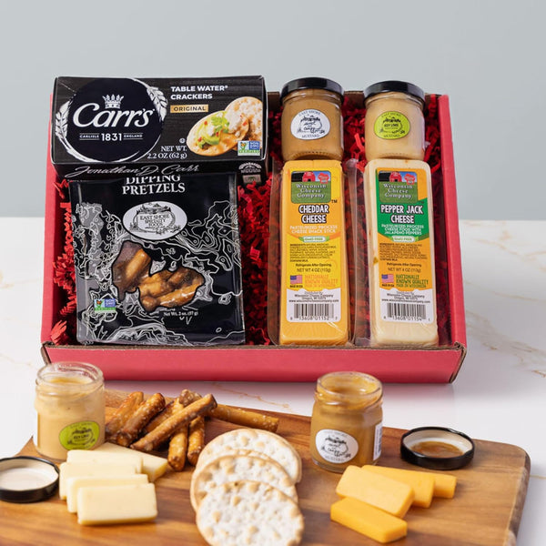 Wisconsin Cheese Company - Specialty Wisconsin Cheese Holiday Gift Box - 100%