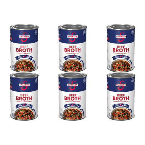 SWANSON S 100% Natural, Gluten-Free Beef Broth, 14.5 Oz Can (Pack of