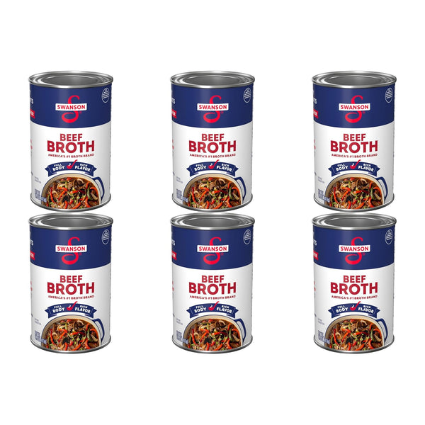 SWANSON S 100% Natural, Gluten-Free Beef Broth, 14.5 Oz Can (Pack of