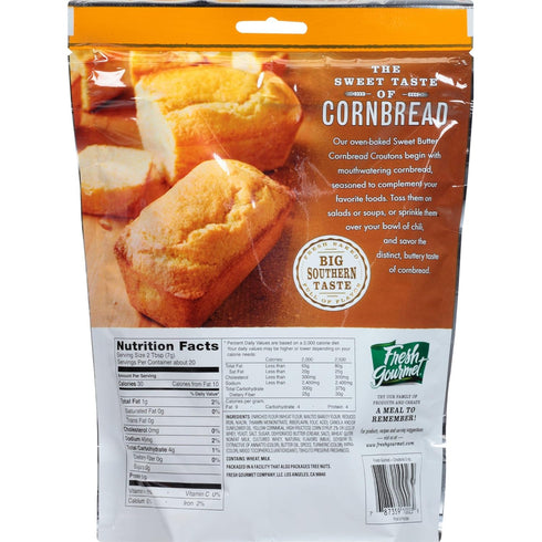5 (Pack 2) Fresh Gourmet Premium Croutons, Sweet Butter Cornbread, Ounce