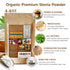 Enzo Organic Stevia Powder 125g (4.4oz / 3125 Servings) - Premium USDA Certified All Natural Sweetener, 320x Sugar Free