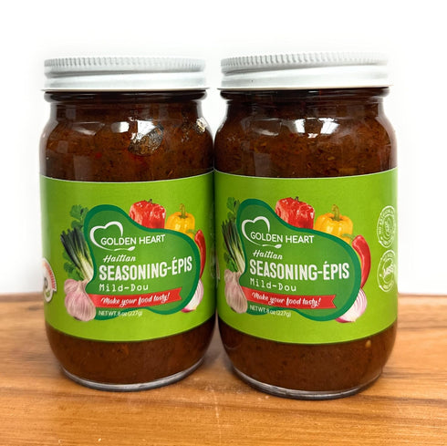 Golden Heart Haitian Epis Creole Seasoning Trio Authentic AllNatural Caribbean Flavor Base