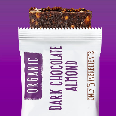 (Pack 12) JONESBAR Organic Plant Based Protein Bars | Dark Chocolate Almond | Fruit & Nut Bar, Kosher, Gluten Free
