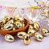40pcs 3.1"Large Supernal Golden Easter Egg Golden Metallic Easter Eggs Great For Easter Theme Party Favor Easter Eggs